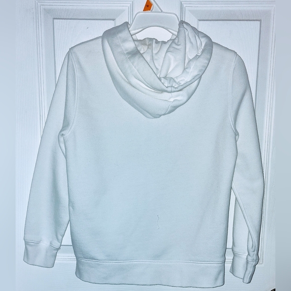 Amazon Essentials Girls All White Zip up Hooded Size 10 EUC - Picture 4 of 5